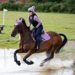 LeMieux Classic Lycra Fly Hood - Musk -Saddle Shop 14544d