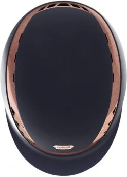 Abus X Pikeur AirLuxe Supreme - Midnight Blue/Rose Gold -Saddle Shop 17695d