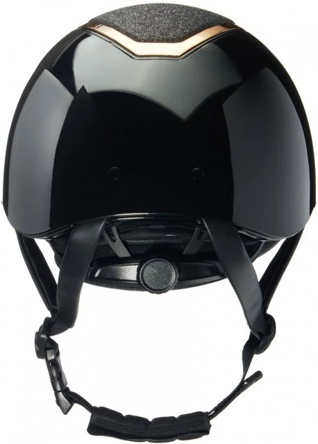 EQX Kylo Sparkly Riding Hat - Black Glossy/Rose Gold 4 EQX Kylo Sparkly Riding Hat - Black Glossy/Rose Gold - Image 2