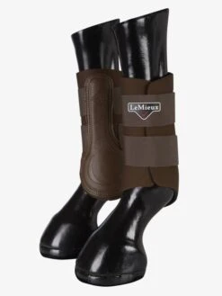 LeMieux Grafter Brushing Boots - Brown -Saddle Shop 17803b