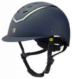 EQX Kylo Riding Hat With MIPS - Navy Matte/Pewter