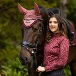 LeMieux Loire Fly Hood - Orchid -Saddle Shop 18240c